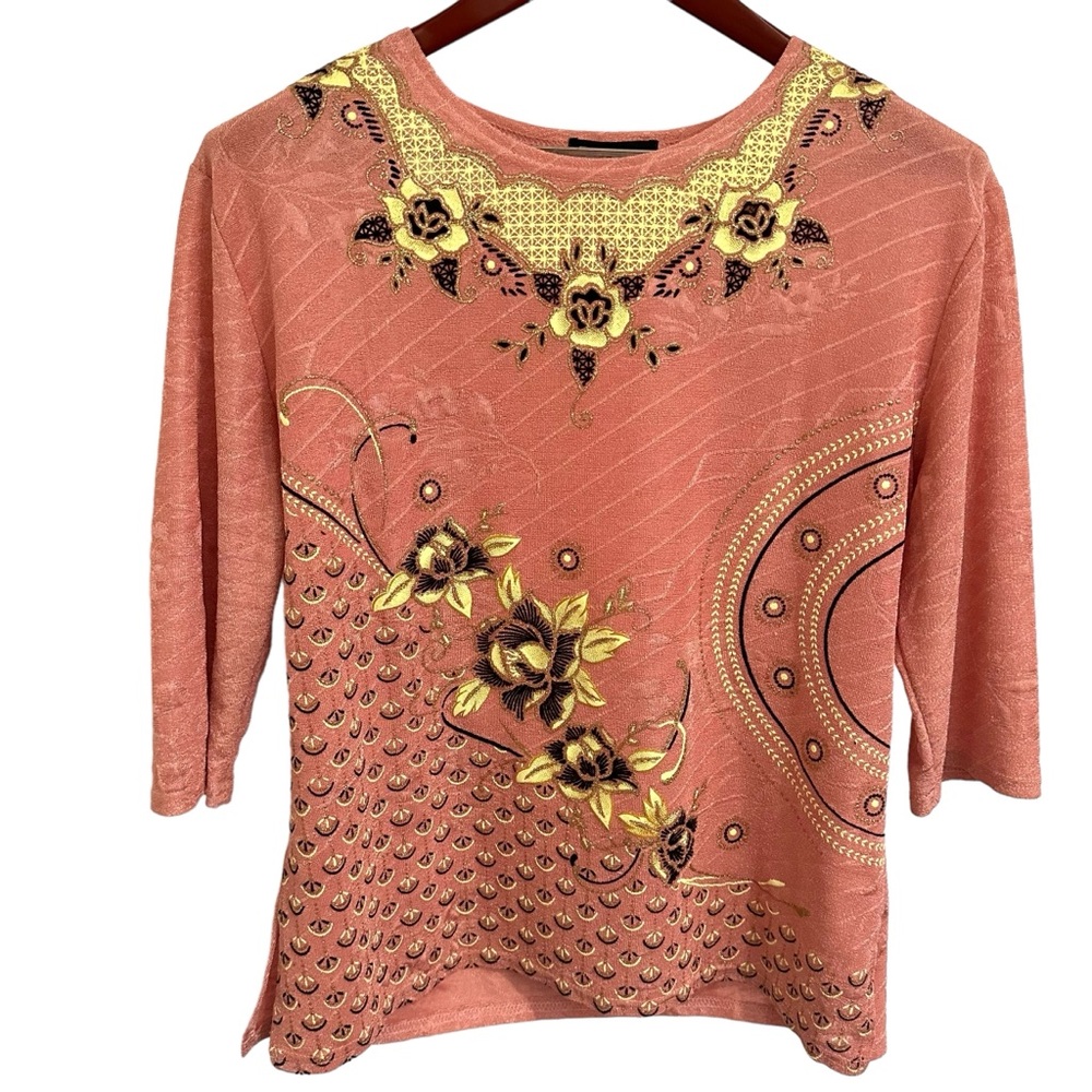 Vintage T.C. Fashion Knit Top XL - Picture 3 of 6